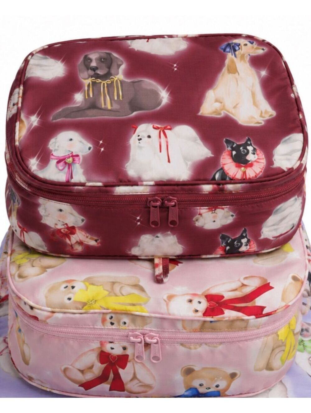 NWOT BUNDLE BAGGU PACKING CUBES BAGS FANCY ANIMALS (2) CAT/DOG